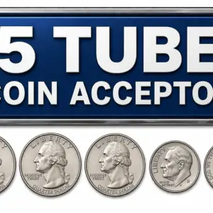 UPGRADE TO 5 TUBE COIN ACCEPTOR